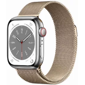 Умные часы Apple Watch Series 8 41 мм Gold Stainless Steel Case, Milanese Loop R